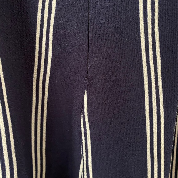 Navy & White Stripped Jumpsuit - Picture 9 of 10